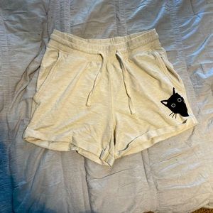 cute black cat shorts from zulily!